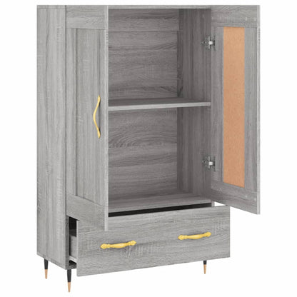 Highboard Grey Sonoma 69.5x31x115 cm Engineered Wood