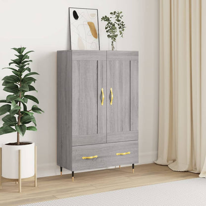 Highboard Grey Sonoma 69.5x31x115 cm Engineered Wood