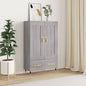 Highboard Grey Sonoma 69.5x31x115 cm Engineered Wood