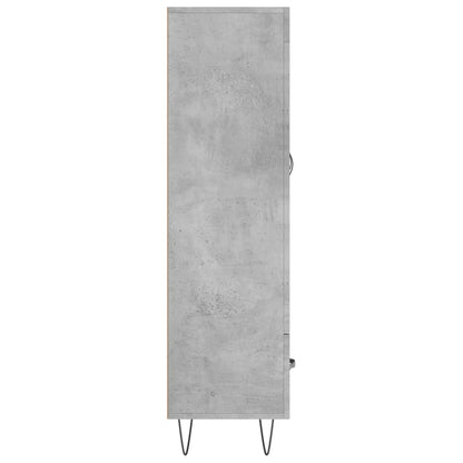 Highboard Concrete Grey 69.5x31x115 cm Engineered Wood