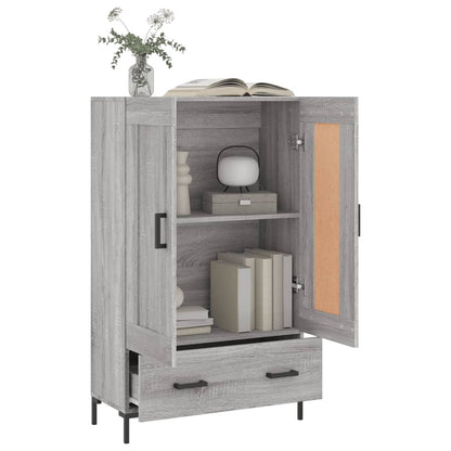 Highboard Grey Sonoma 69.5x31x115 cm Engineered Wood