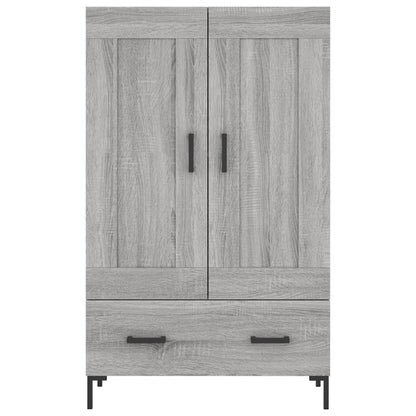 Highboard Grey Sonoma 69.5x31x115 cm Engineered Wood