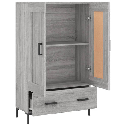 Highboard Grey Sonoma 69.5x31x115 cm Engineered Wood