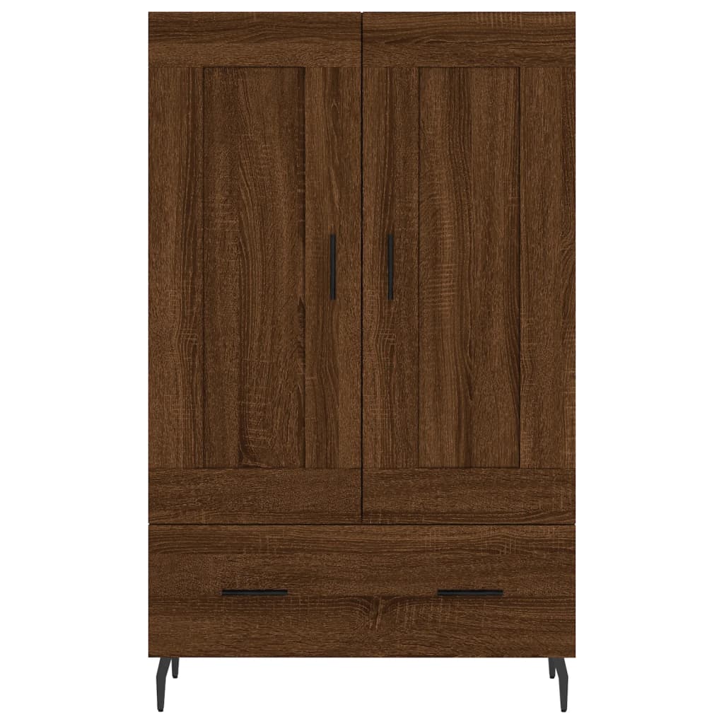 Highboard Brown Oak 69.5x31x115 cm Engineered Wood