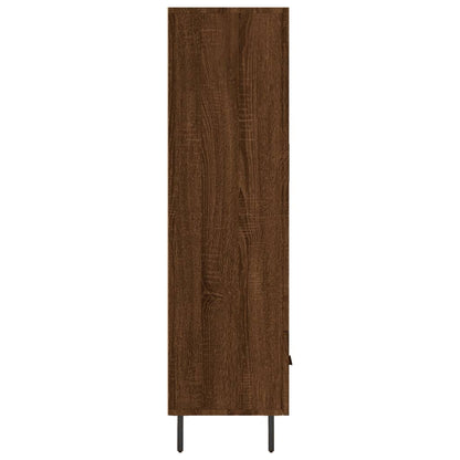 Highboard Brown Oak 69.5x31x115 cm Engineered Wood