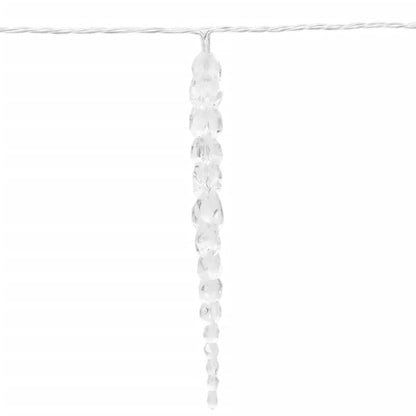 Christmas Icicle Light 100 LEDs Warm White 10 m Acrylic PVC