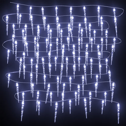 Christmas Icicle Light 200 LEDs Cold White 20 m Acrylic PVC