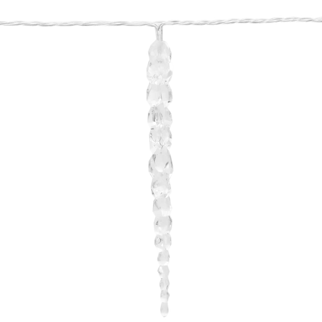 Christmas Icicle Light 200 LEDs Cold White 20 m Acrylic PVC