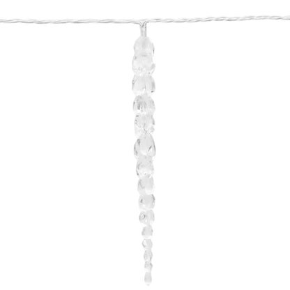 Christmas Icicle Light 200 LEDs Cold White 20 m Acrylic PVC