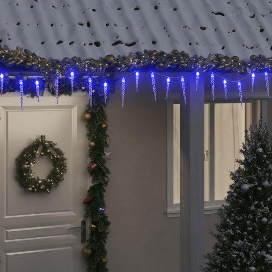 Christmas Icicle Light 200 LEDs Blue 20 m Acrylic PVC