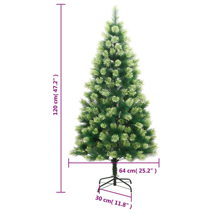 Artificial Hinged Christmas Tree with Stand 120 cm