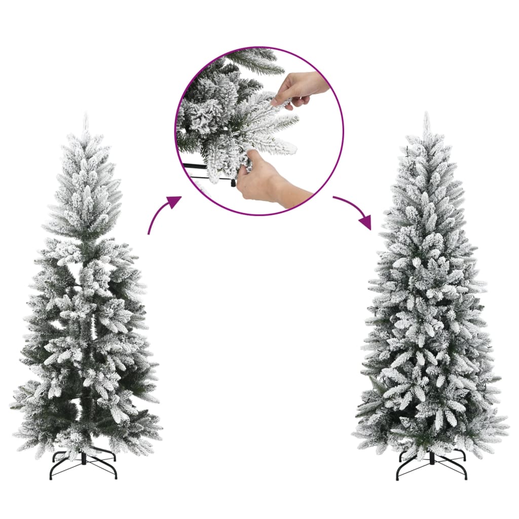 Artificial Christmas Tree with Flocked Snow 180 cm