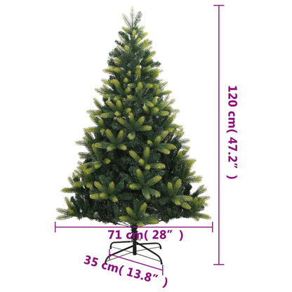 Artificial Hinged Christmas Tree with Stand 120 cm