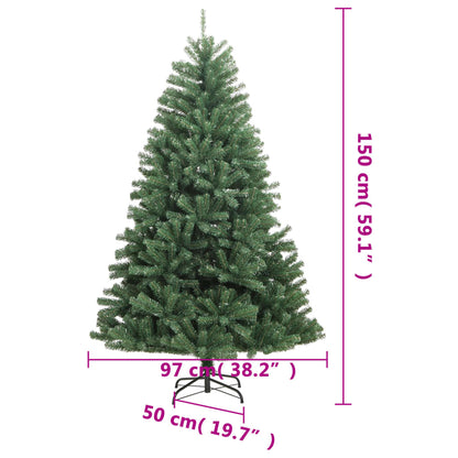 Artificial Hinged Christmas Tree with Stand Green 150 cm