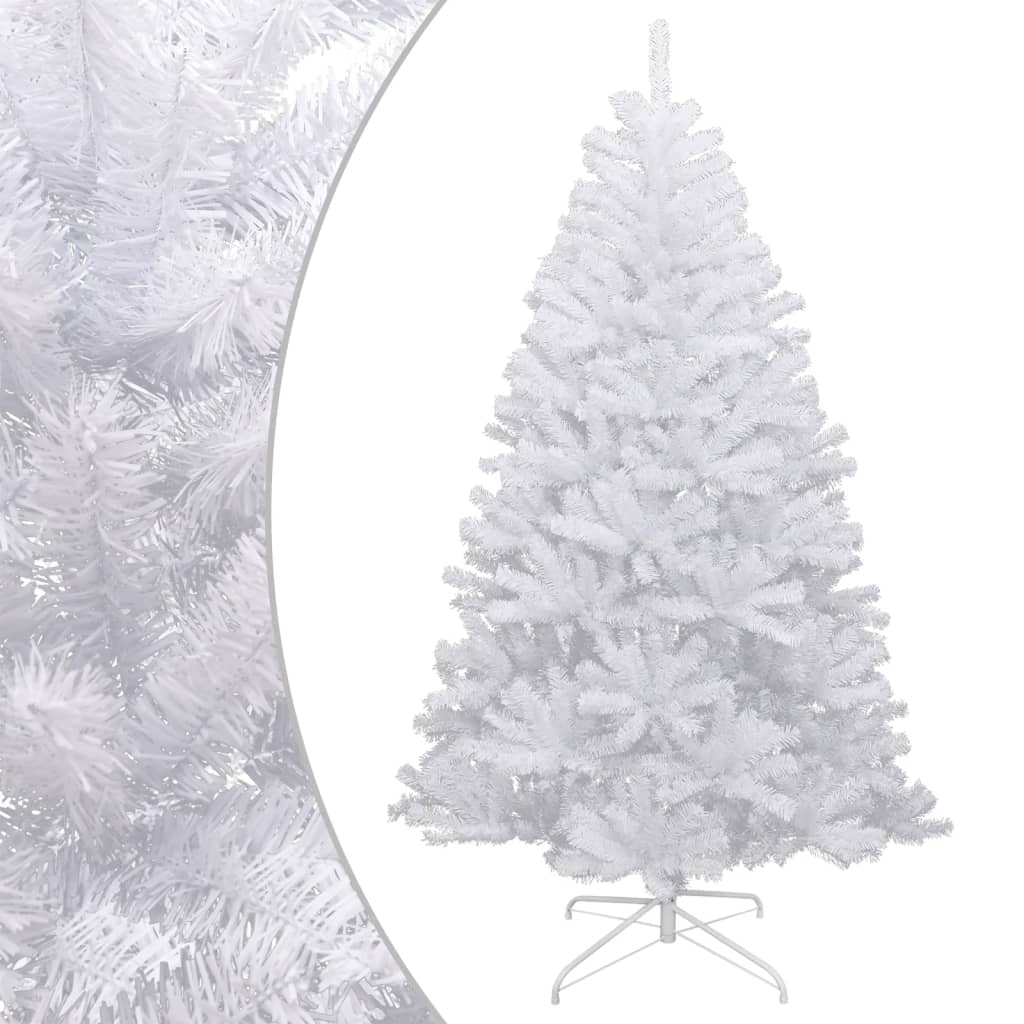 Artificial Hinged Christmas Tree with Flocked Snow 210 cm