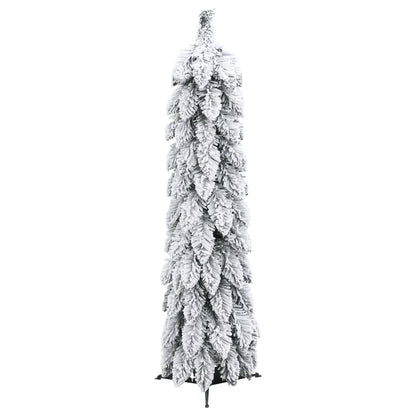 Artificial Pre-lit Christmas Tree with 45 LEDs and Flocked Snow 90 cm