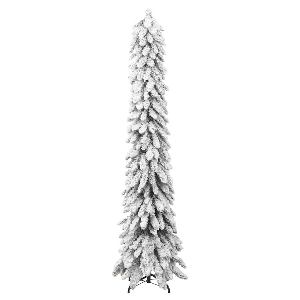 Artificial Pre-lit Christmas Tree with 100 LEDs and Flocked Snow 180 cm