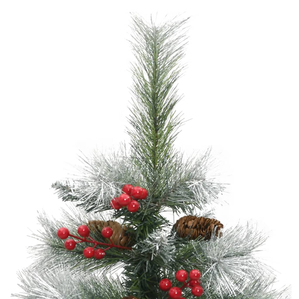 Artificial Hinged Christmas Tree with Cones and Berries 120 cm