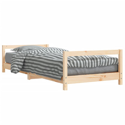 Kids Bed Frame 80x200 cm Solid Wood Pine