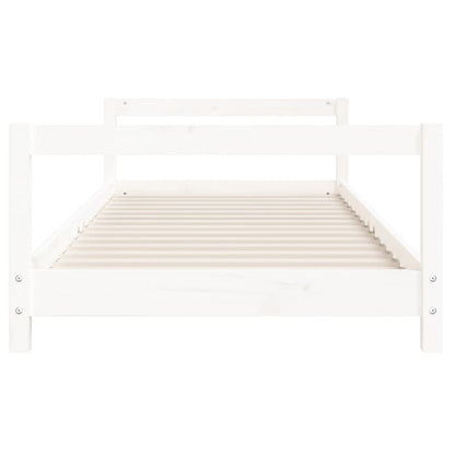 Kids Bed Frame White 80x200 cm Solid Wood Pine