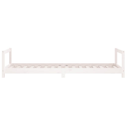 Kids Bed Frame White 80x200 cm Solid Wood Pine