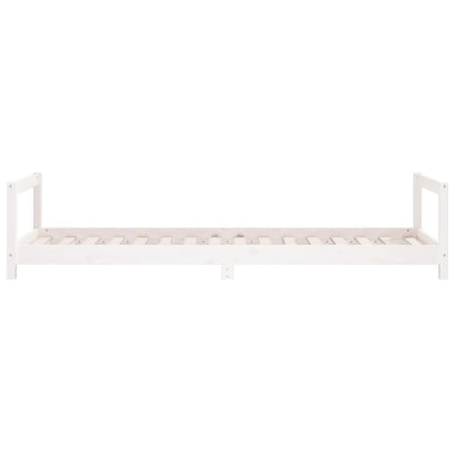 Kids Bed Frame White 90x200 cm Solid Wood Pine