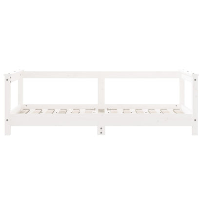 Kids Bed Frame White 70x140 cm Solid Wood Pine