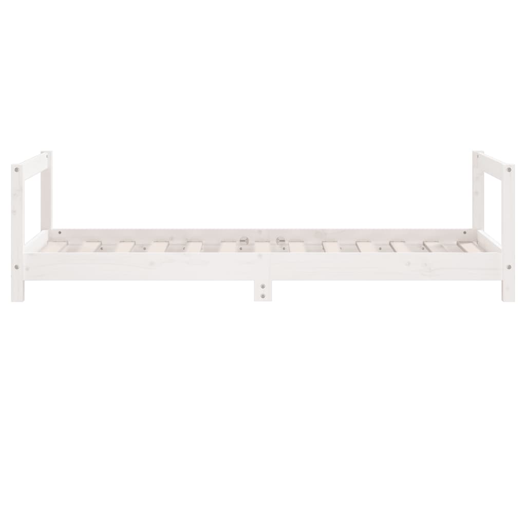 Kids Bed Frame White 80x160 cm Solid Wood Pine