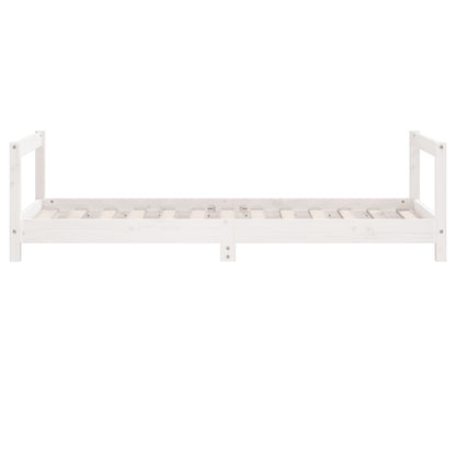 Kids Bed Frame White 80x160 cm Solid Wood Pine