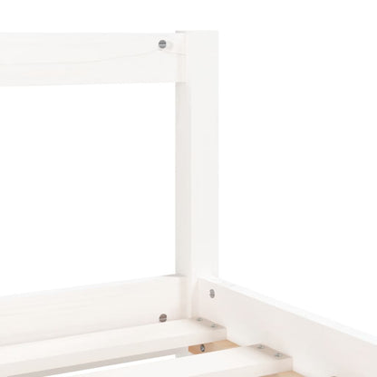 Kids Bed Frame with Drawers White 90x190 cm Solid Wood Pine