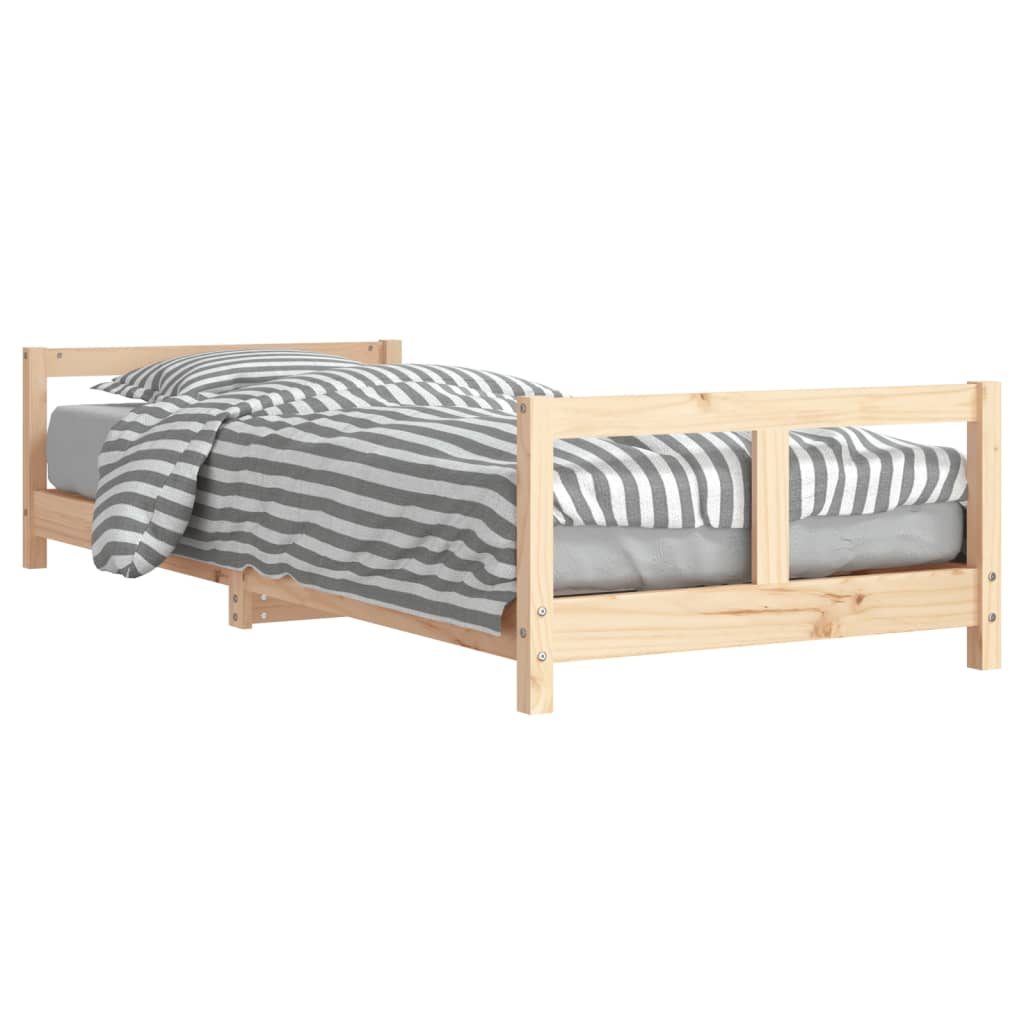 Kids Bed Frame 80x200 cm Solid Wood Pine