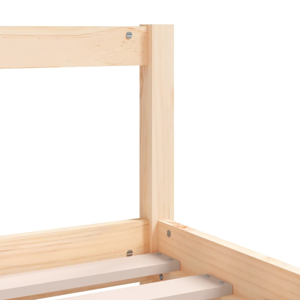 Kids Bed Frame 90x200 cm Solid Wood Pine