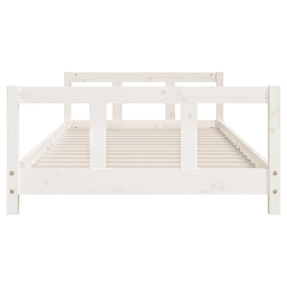 Kids Bed Frame White 90x200 cm Solid Wood Pine