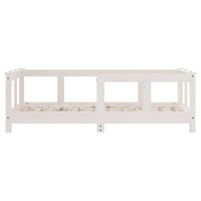 Kids Bed Frame White 70x140 cm Solid Wood Pine