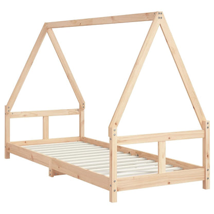 Kids Bed Frame 80x200 cm Solid Wood Pine