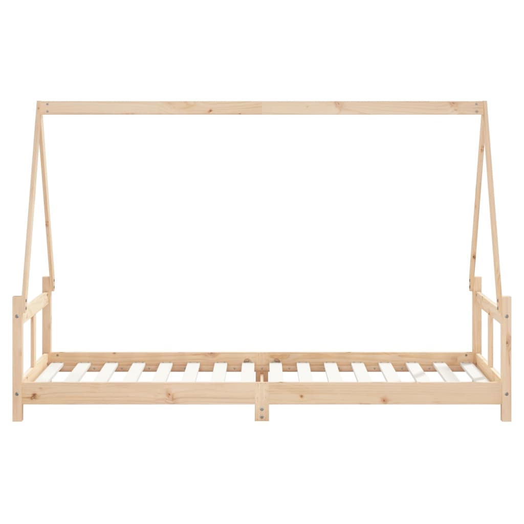 Kids Bed Frame 80x200 cm Solid Wood Pine