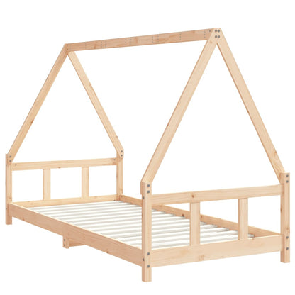 Kids Bed Frame 90x200 cm Solid Wood Pine