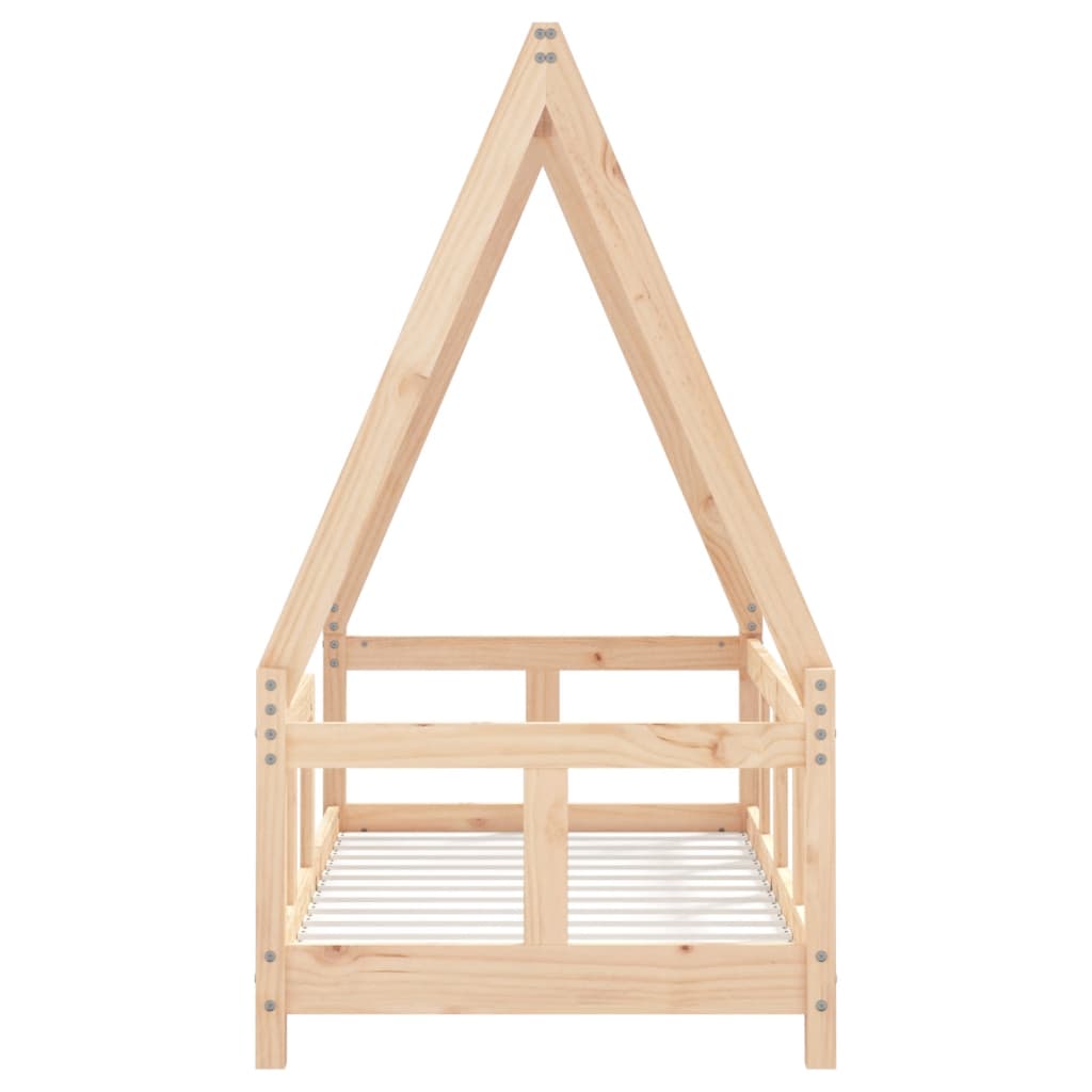 Kids Bed Frame 70x140 cm Solid Wood Pine