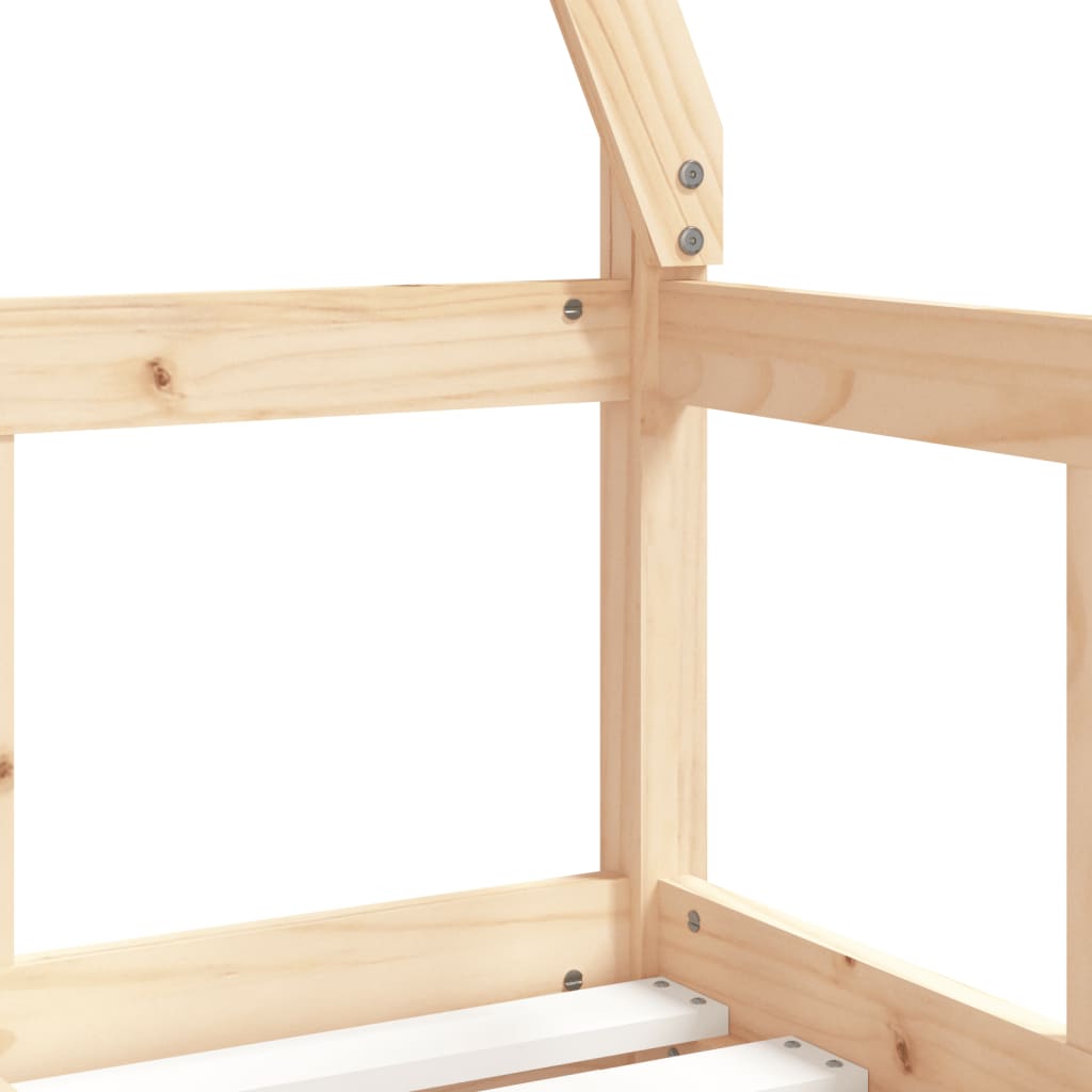 Kids Bed Frame 70x140 cm Solid Wood Pine