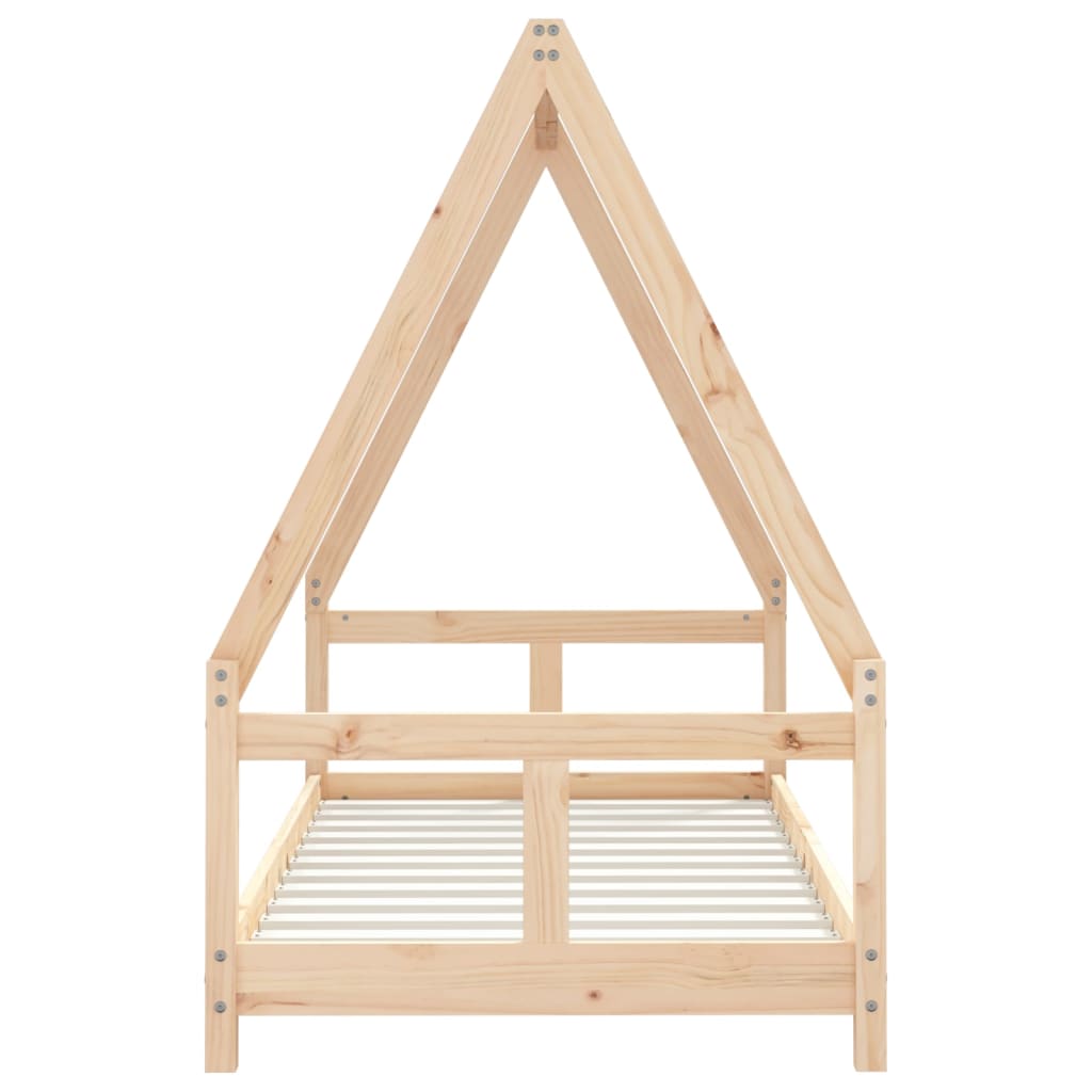 Kids Bed Frame 80x160 cm Solid Wood Pine