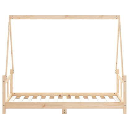 Kids Bed Frame 80x160 cm Solid Wood Pine