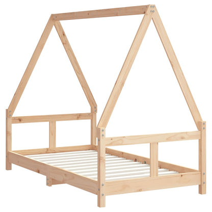 Kids Bed Frame 80x160 cm Solid Wood Pine