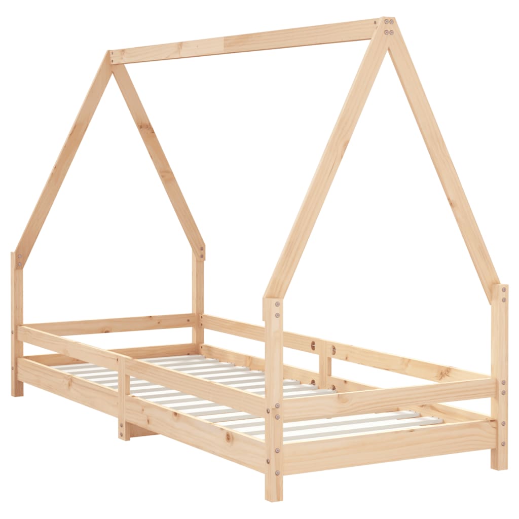 Kids Bed Frame 80x200 cm Solid Wood Pine