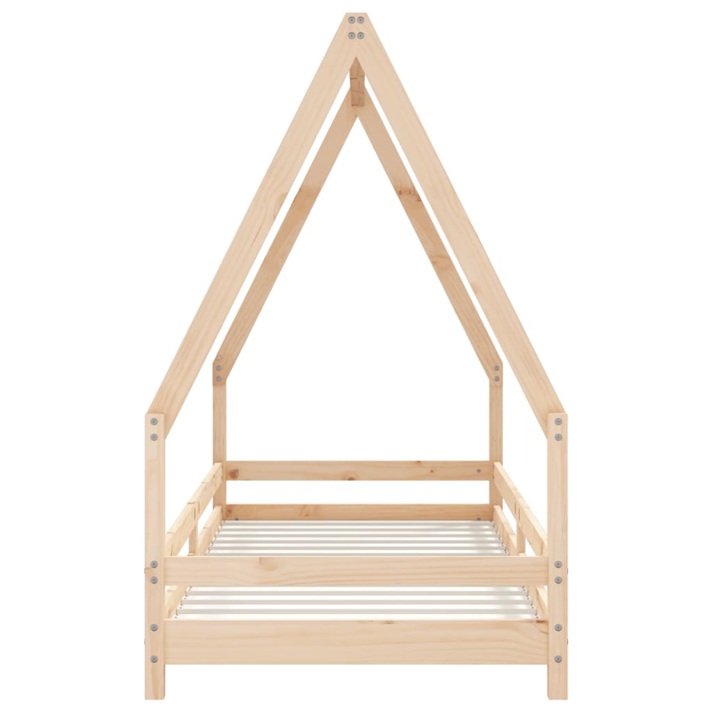 Kids Bed Frame 80x200 cm Solid Wood Pine