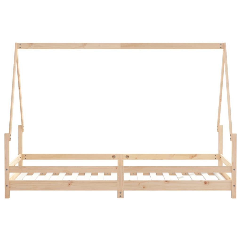 Kids Bed Frame 80x200 cm Solid Wood Pine