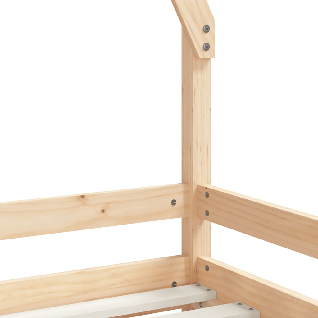 Kids Bed Frame 80x200 cm Solid Wood Pine