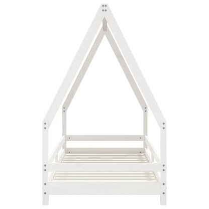 Kids Bed Frame White 80x200 cm Solid Wood Pine