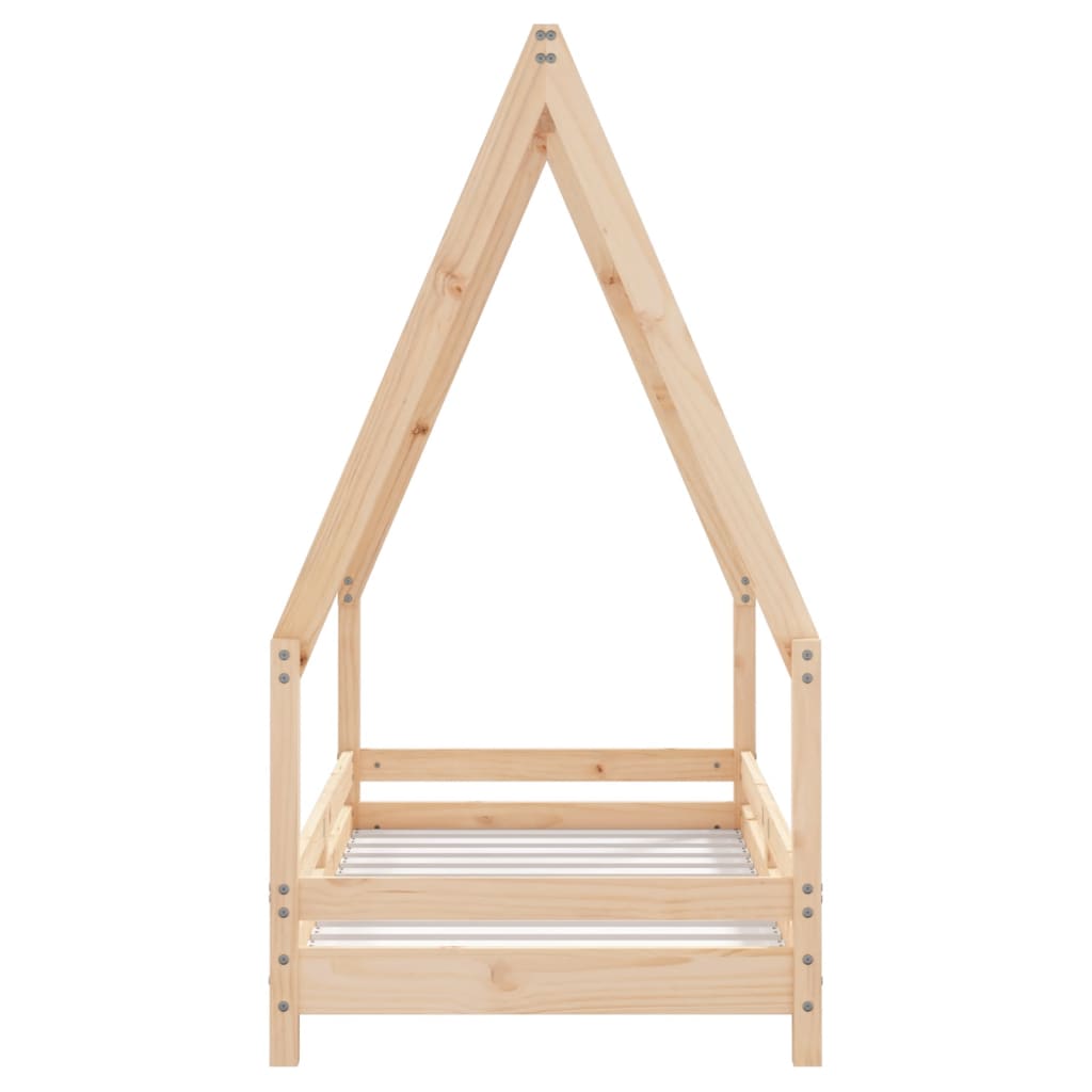 Kids Bed Frame 70x140 cm Solid Wood Pine