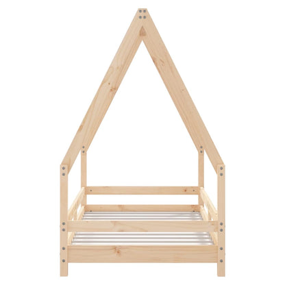 Kids Bed Frame 80x160 cm Solid Wood Pine