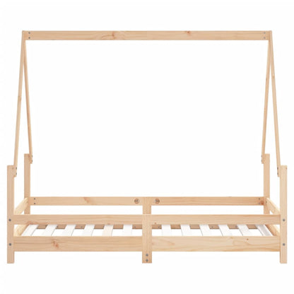 Kids Bed Frame 80x160 cm Solid Wood Pine